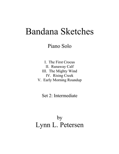 Bandana Sketches (Set 2 - Intermediate) - piano solo