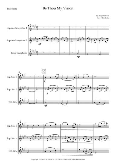 Be Thou My Vision (arr. Fabio Britto)