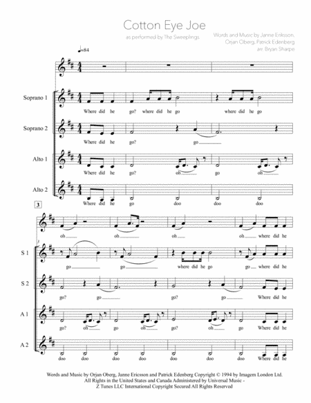Cotton Eye Joe (arr. Bryan Sharpe)