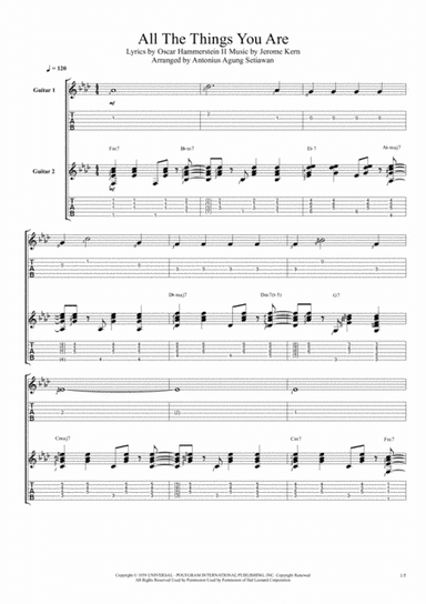 All The Things You Are (arr. Antonius Agung Setiawan)