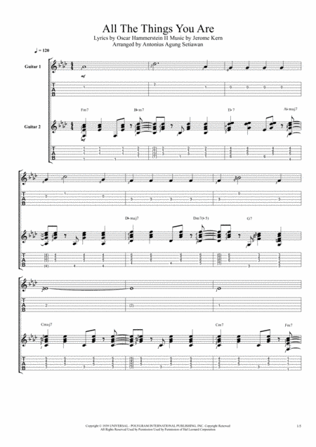 All The Things You Are (arr. Antonius Agung Setiawan)