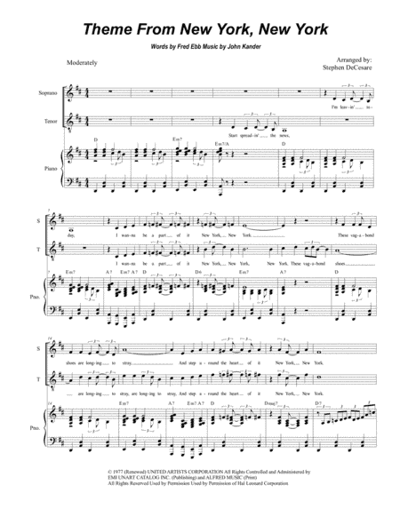 Theme From "New York, New York" (arr. Stephen DeCesare)
