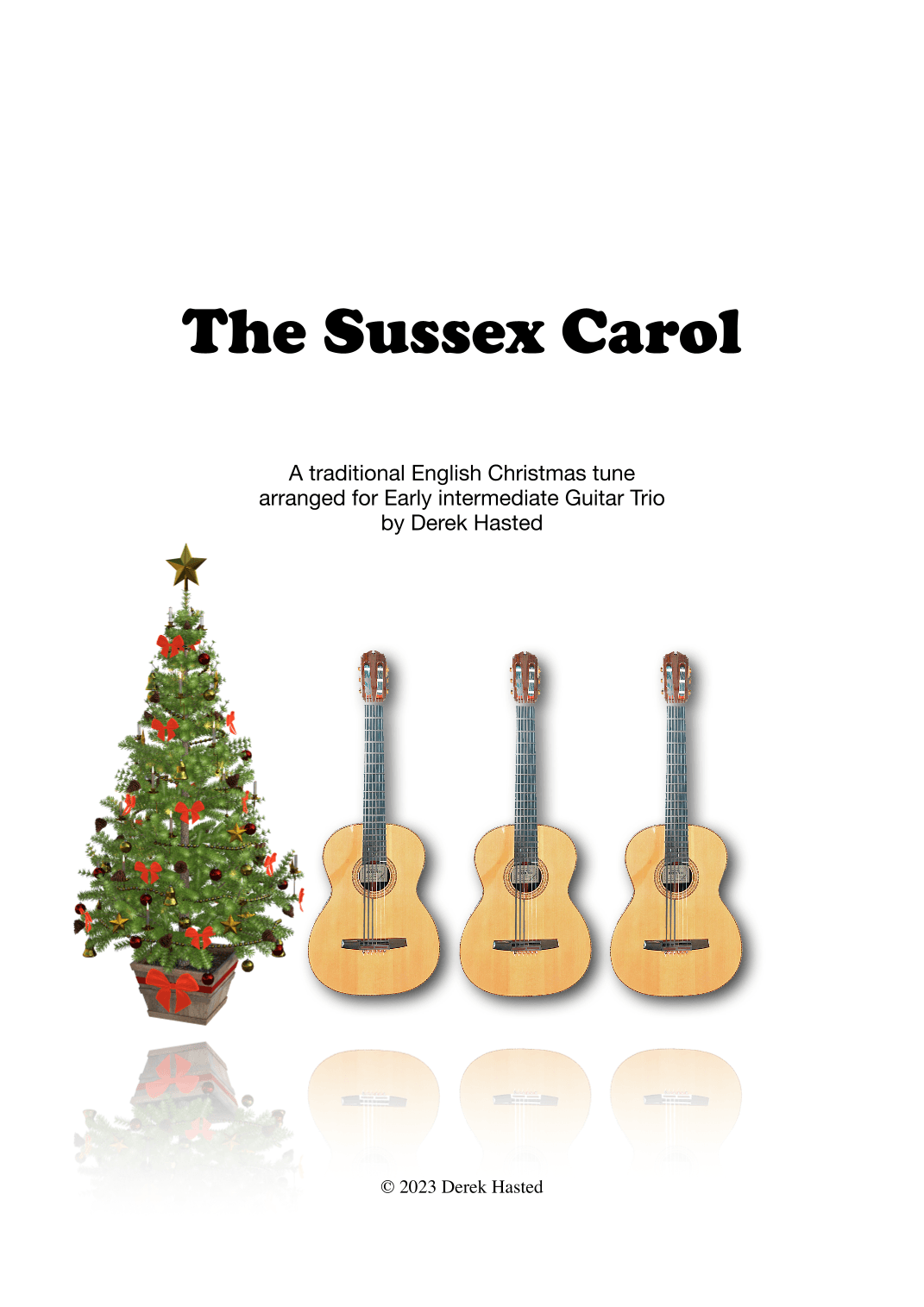 The Sussex Carol - easy piece for guitar trio (arr. Derek Hasted)