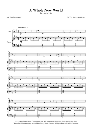 A Whole New World (arr. Tom Drummond)