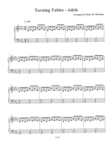 Turning Tables (arr. Diane M. McGahee)