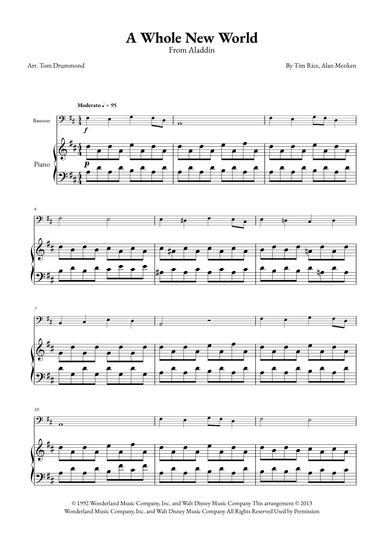 A Whole New World (arr. Tom Drummond)