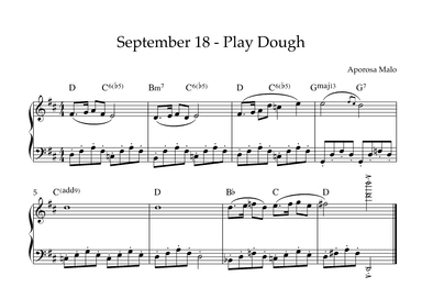 September 18 - Play Dough