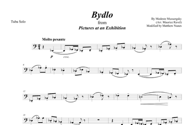 Bydlo from Pictures at an Exhibition (Tuba Solo) (arr. Matthew Nunes)