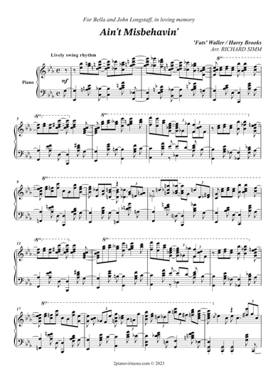 Ain't Misbehavin' (arr. Richard Simm)