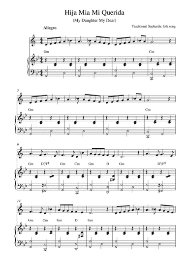 Hija Mia Mi Querida (My Daughter My Dear) (arr. Kaiserin Rebecca)