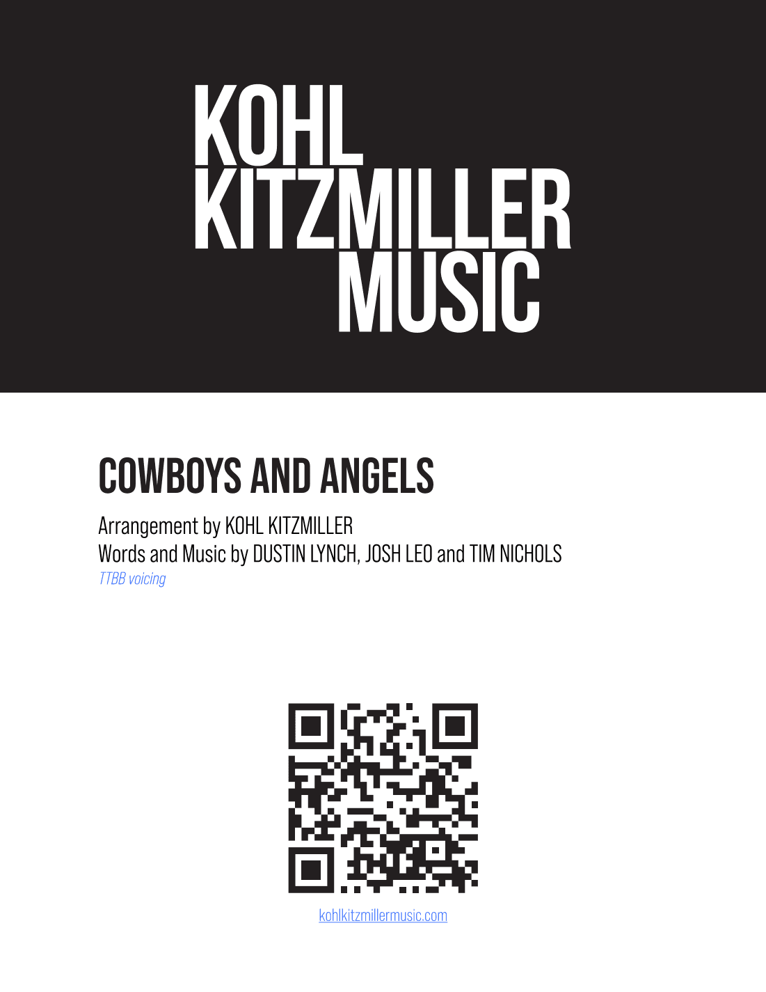 Cowboys And Angels (arr. Kohl Kitzmiller)