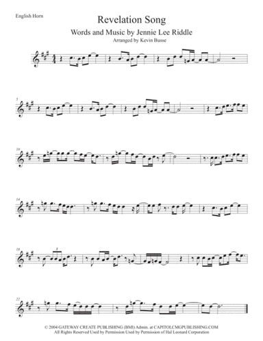 Revelation Song (arr. Kevin Busse)