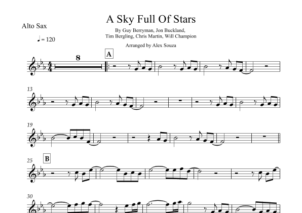 A Sky Full Of Stars (arr. Alex Souza)