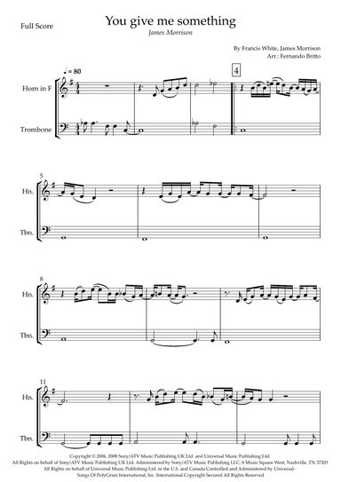 You Give Me Something (arr. Fernando Britto)