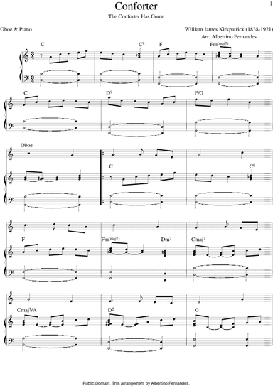 The Conforter Has Come (Oboe & Piano) (arr. Albertino Fernandes)