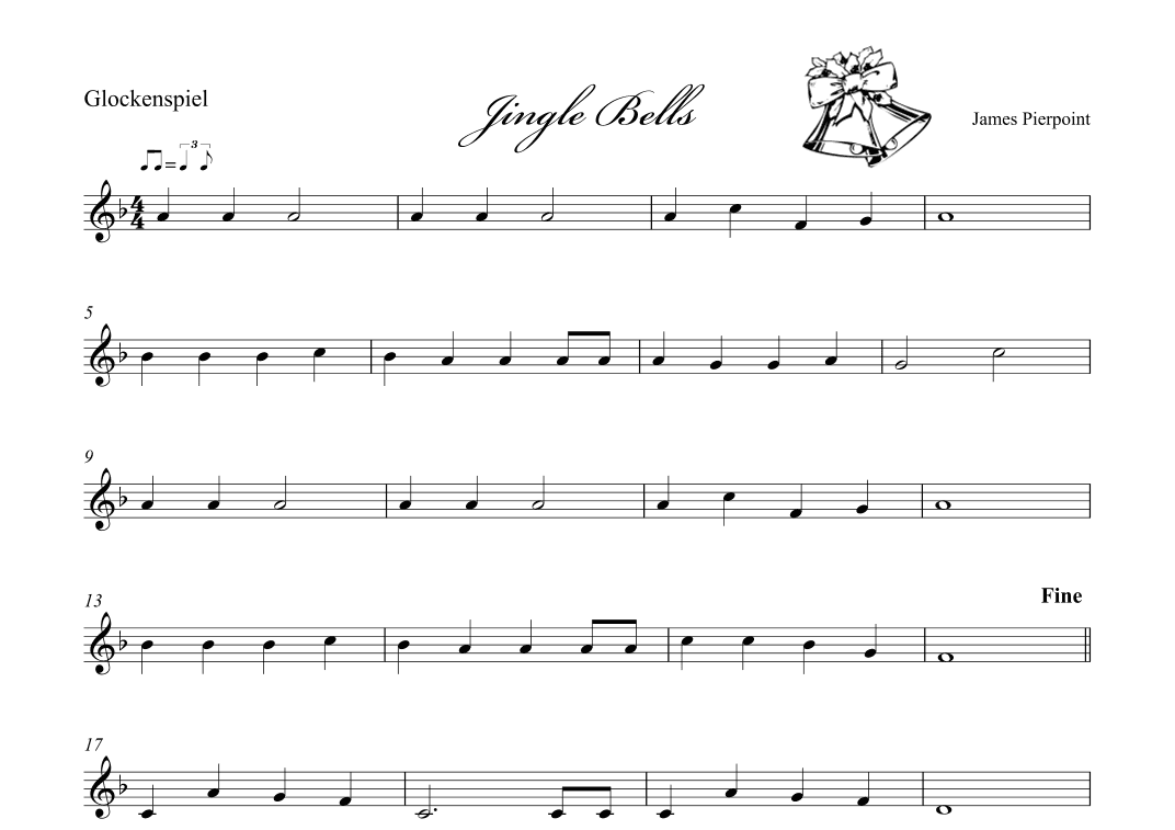 Jingle Bells - Glockenspiel (arr. Albrecht Kuch-Weidenbrück)