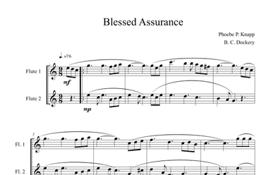 Blessed Assurance (Flute Duet) (arr. B. C. Dockery)