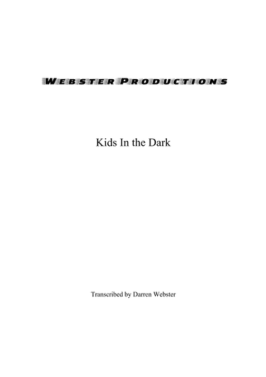Kids In The Dark (arr. Darren Webster)