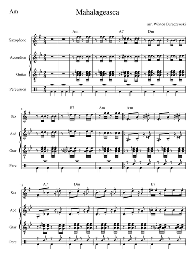 Mahalageasca (arr. Wiktor Buraczewski)