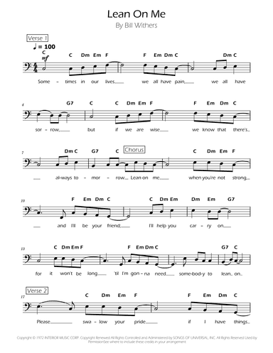 Lean On Me (arr. Ygor Nunes)
