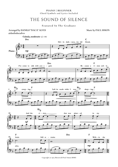 The Sound Of Silence (arr. Danilo "Daca" Alves)