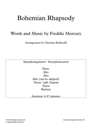 Bohemian Rhapsody (arr. Christian Roßmeißl)