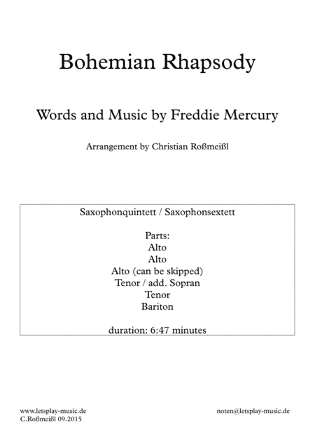 Bohemian Rhapsody (arr. Christian Roßmeißl)