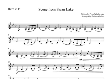 Scene from Swan Lake (arr. Zachary Corbett)