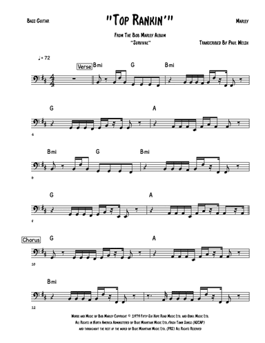 Top Rankin' (arr. Accubass)