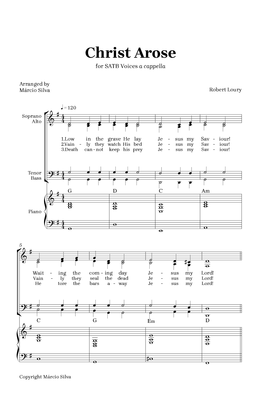 Christ Arose (arr. Márcio Silva)