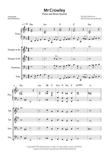 Mr. Crowley (arr. Daniel Nakamura)
