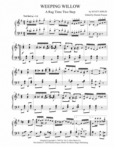 Weeping Willow (arr. Presto! It's Music Magic Publishing)