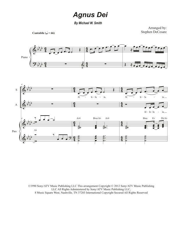 Agnus Dei (arr. Stephen DeCesare)