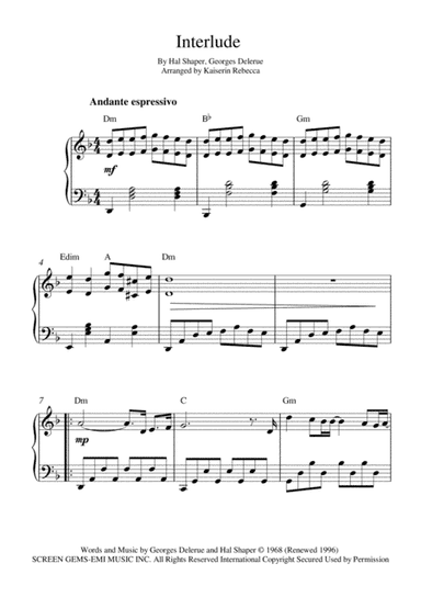 Interlude (arr. Kaiserin Rebecca)