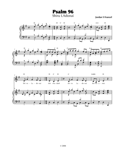 Psalm 96 - Shiru Ladonai