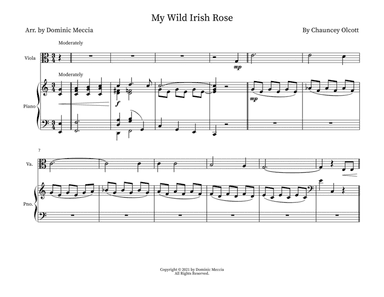 My Wild Irish Rose (arr. Dominic Meccia)