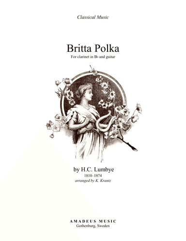 Britta Polka for clarinet in Bb and guitar (arr. K. Krantz)