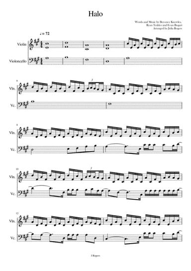 Halo (arr. Julia Rogers)