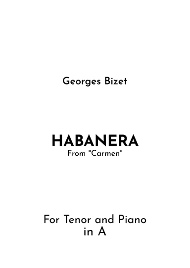 Habanera (arr. Jireh J.)