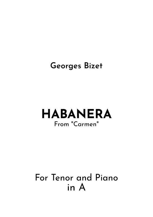 Habanera (arr. Jireh J.)