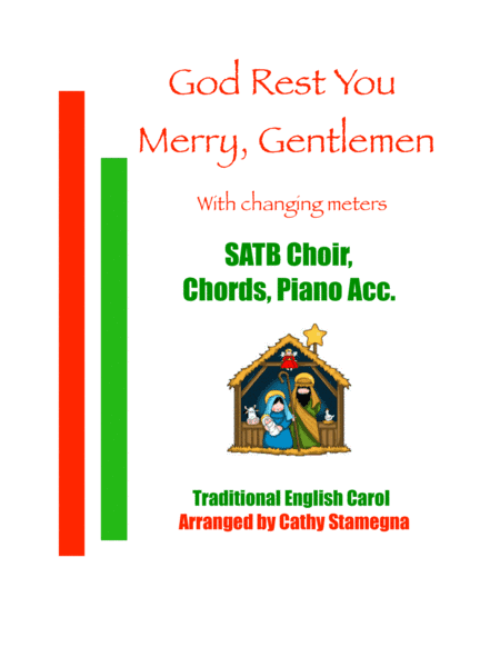 God Rest You Merry, Gentlemen (SATB Choir, Chords, Piano Acc.) (arr. Cathy Stamegna)