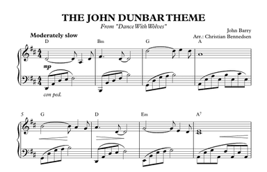 The John Dunbar Theme (arr. Christian Bennedsen)