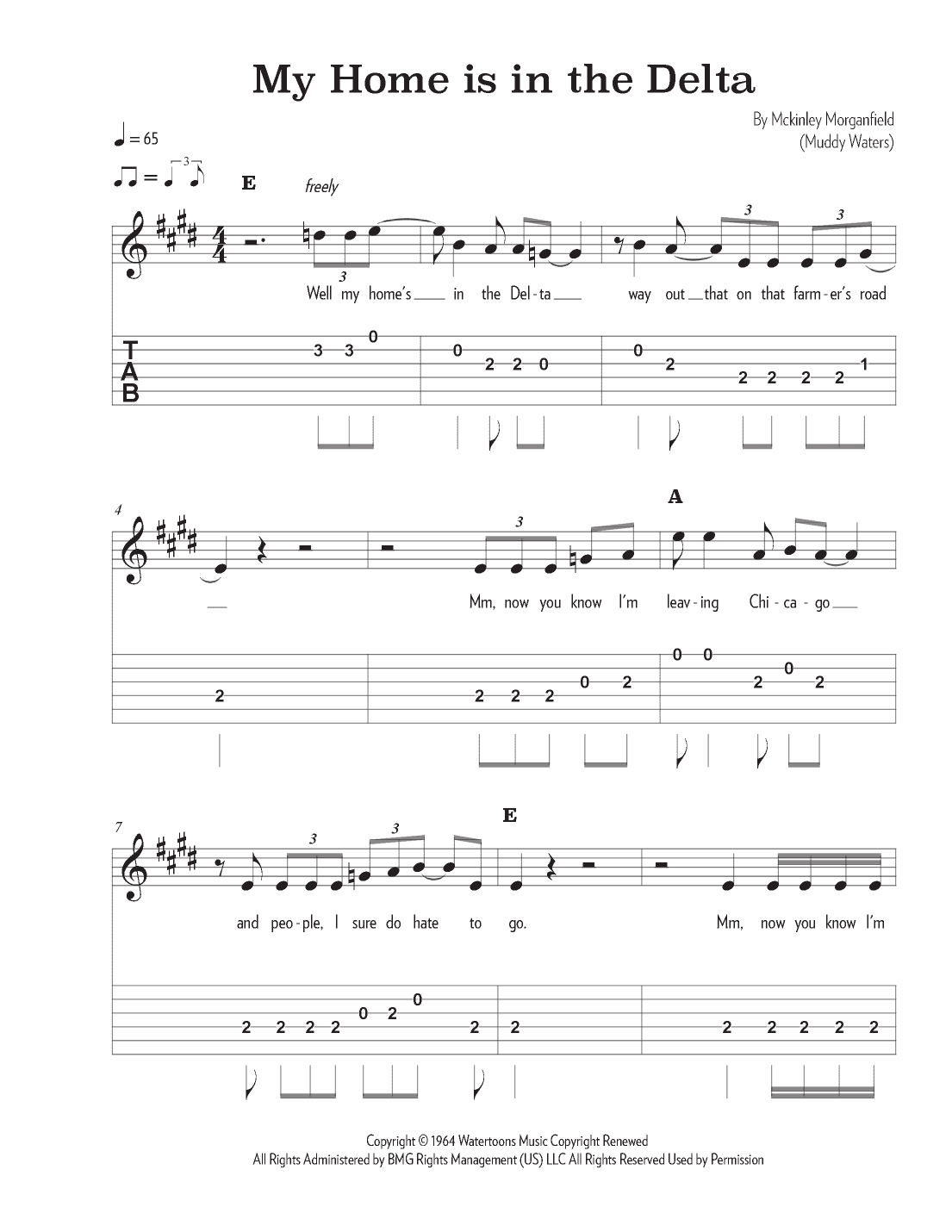 My Home Is On The Delta (arr. Riverside Guitar School)