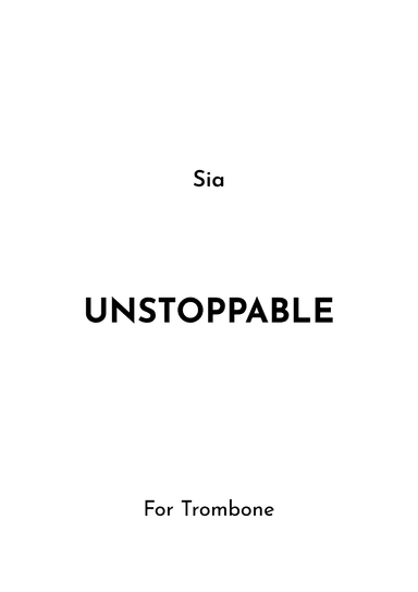 Unstoppable (arr. Jireh J.)
