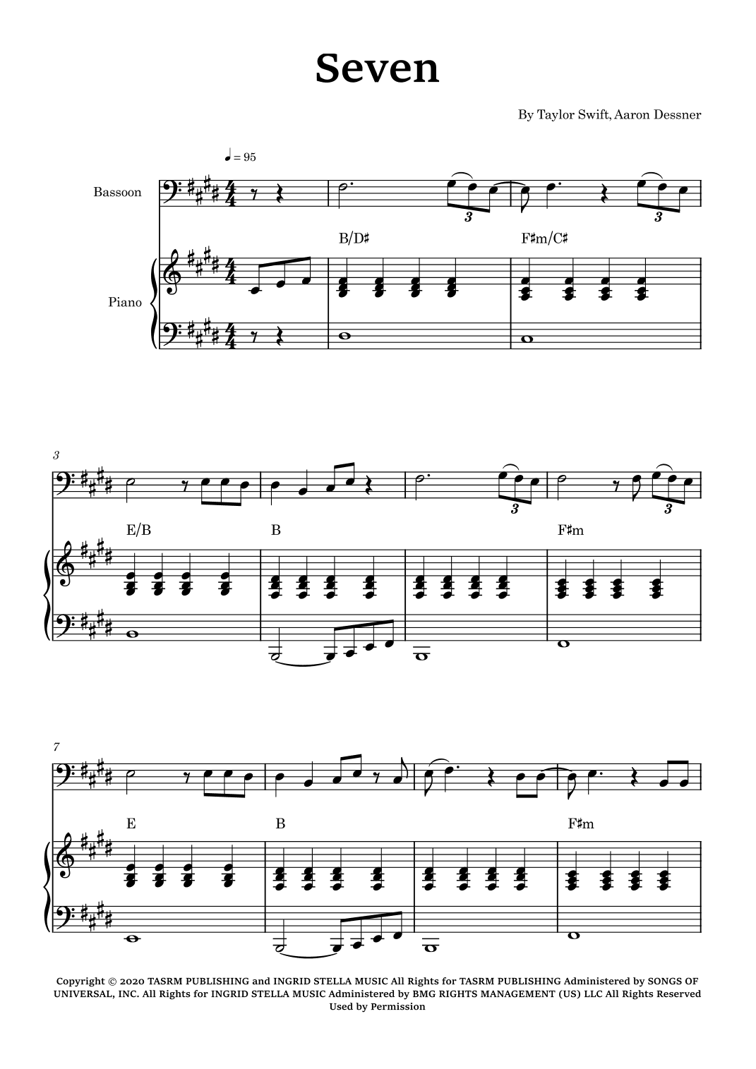 Seven (arr. Glauco Fernandes)