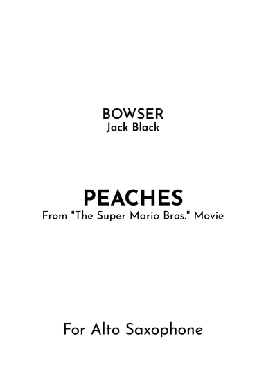 Peaches (arr. Jireh J.)