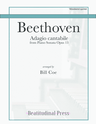 Beethoven Adagio Cantabile Woodwind Quintet score and parts (arr. Bill Coe)