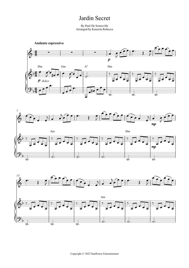 Jardin Secret (arr. Kaiserin Rebecca)