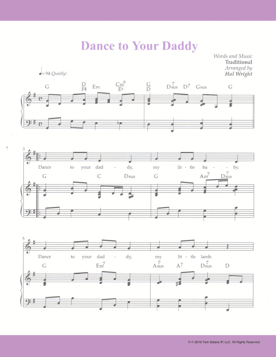 Dance to Your Daddy (arr. Hal Wright)