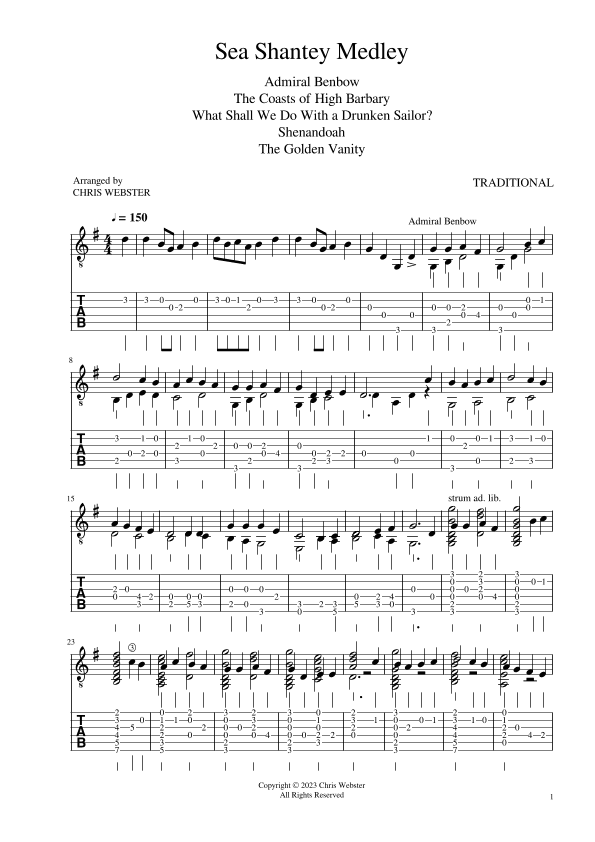 Sea Shantey Medley (arr. Chris Webster)